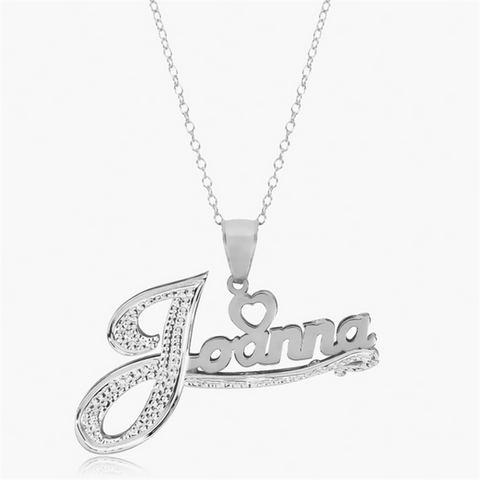 Ashley Double Plated Custom Name Necklace