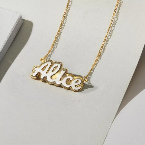 Cursive Vintage Custom Name Necklace