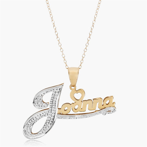 Ashley Double Plated Custom Name Necklace