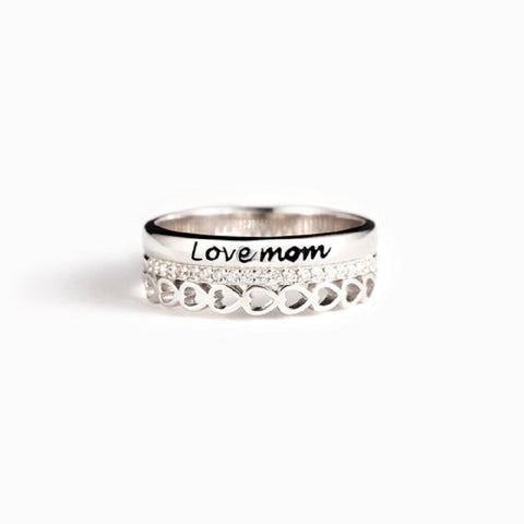 Love Mom Custom Ring