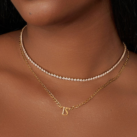 Double Initial Custom Necklace