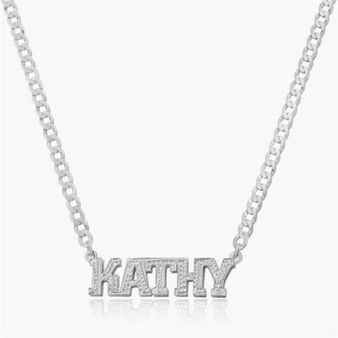 Double Layer Custom Name Necklace