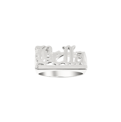 Old English Custom Name Ring