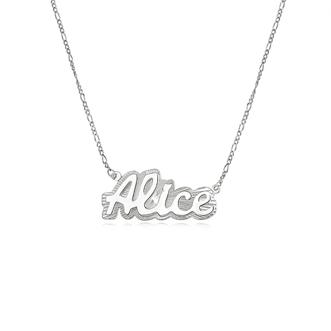 Cursive Vintage Custom Name Necklace